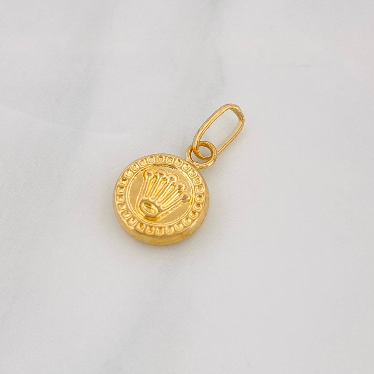 Dije Corona 0.4g / 1/2 in Oro Amarillo 18K