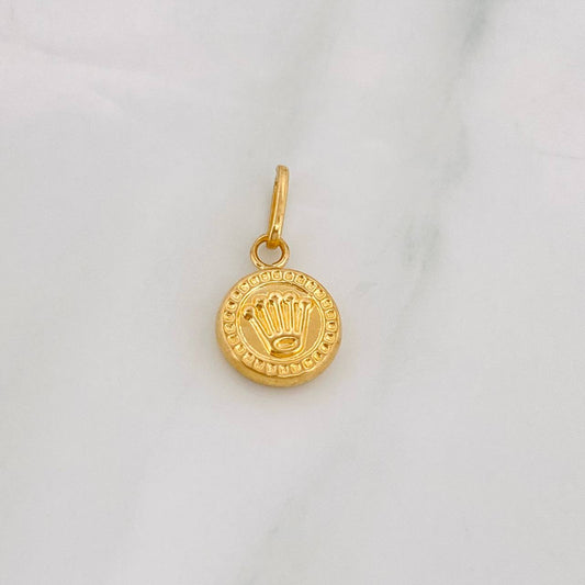 Dije Corona 0.4g / 1/2 in Oro Amarillo 18K