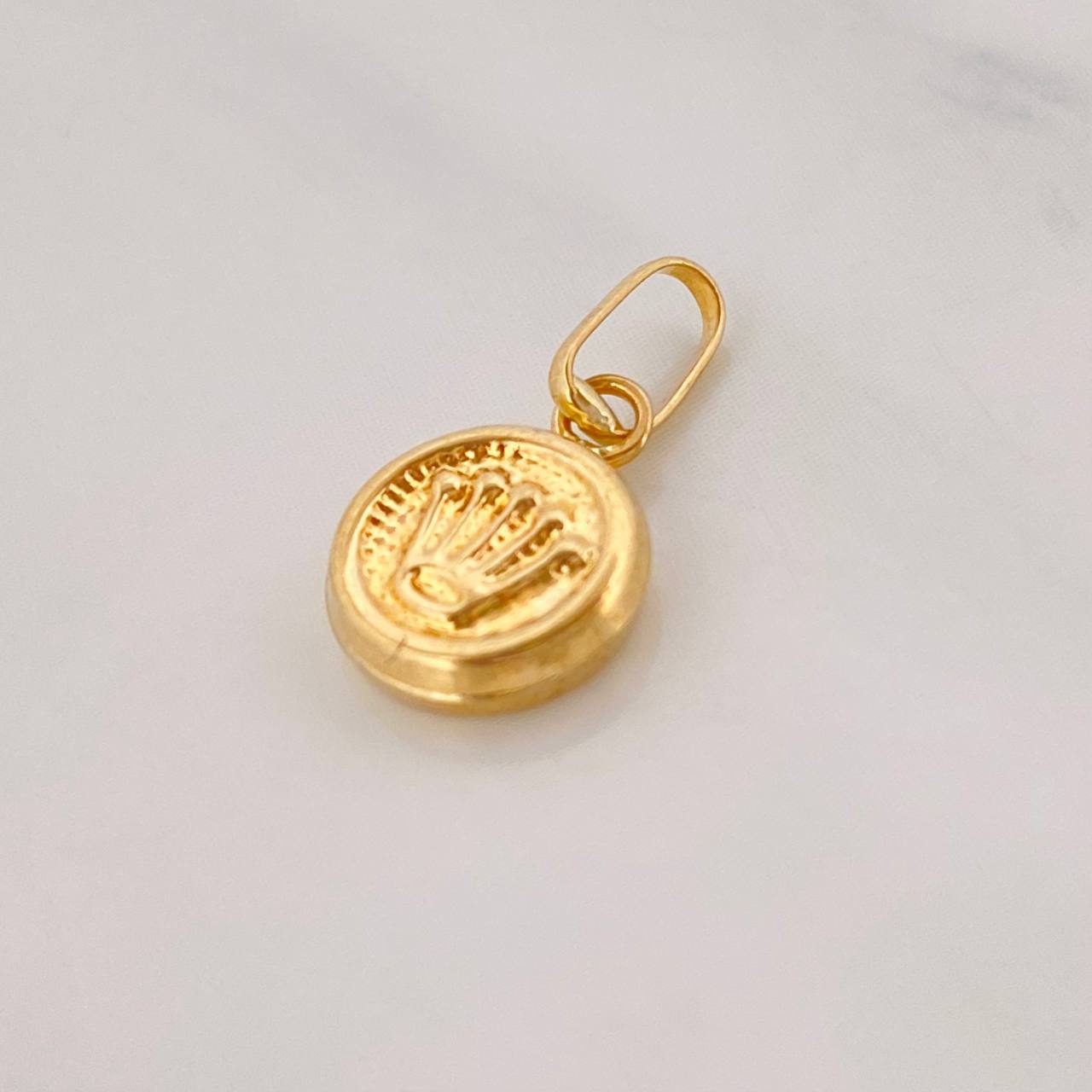 Dije Corona 0.4g / 1/2 in Oro Amarillo 18K