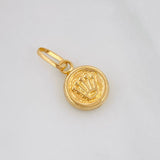 Dije Corona 0.4g / 1/2 in Oro Amarillo 18K