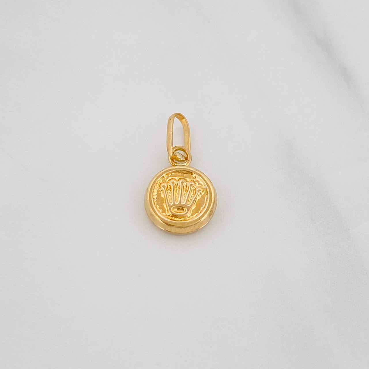 Dije Corona 0.4g / 1/2 in Oro Amarillo 18K