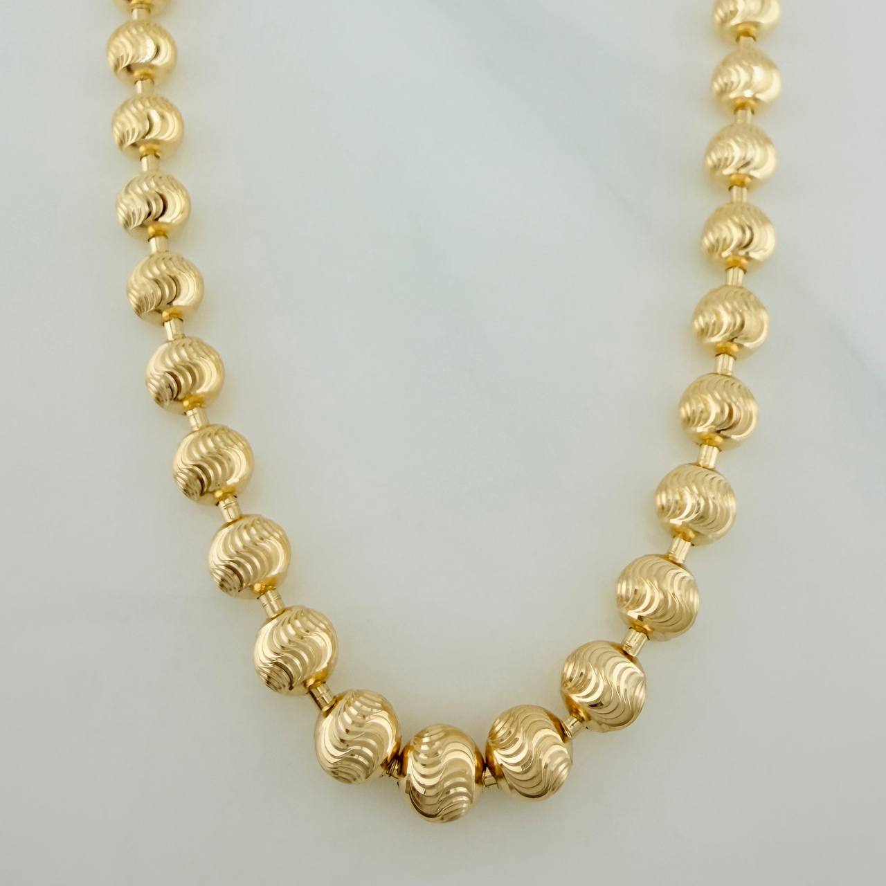 Military Chain 27.95 g / 26 1/4 in / 3.95 mm 18K Yellow Gold Nac.Esp. &