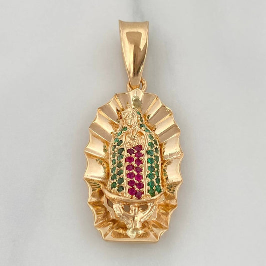 Pendant Virgin of Guadalupe 4gr / 1 1/4 in / 18K Yellow Gold %