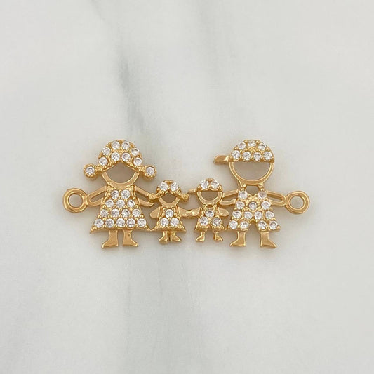 Herraje Familia Silueta 1.95gr / 1 in / Oro Amarillo 18K %