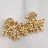 Charm Family Silhouette 1.95gr / 1 in / 18K Yellow Gold %
