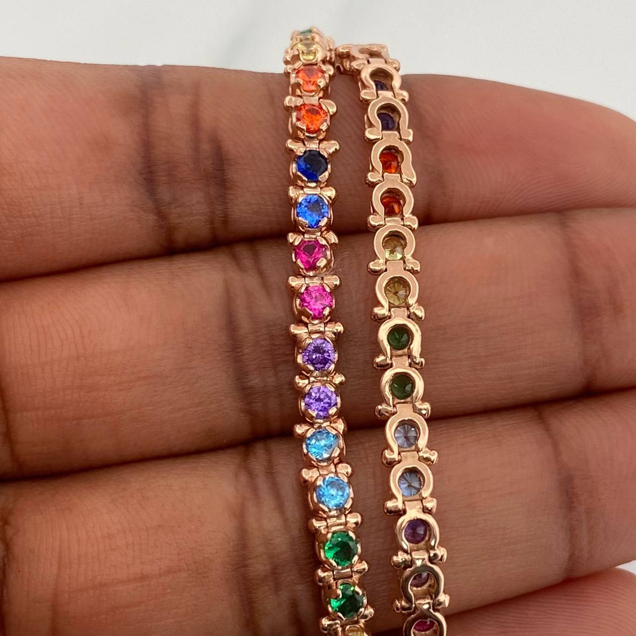 Tennis Bracelet 9.55gr / 6 3/4 in / 18K Rose Gold %
