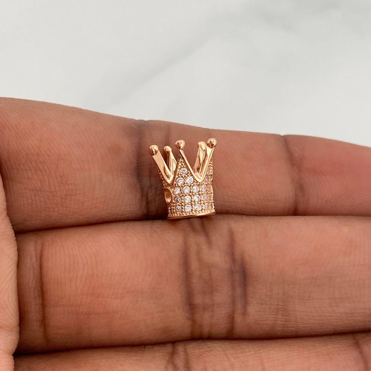 Herraje Corona 1.35gr / 1/2 in / Oro Rosa 18K %