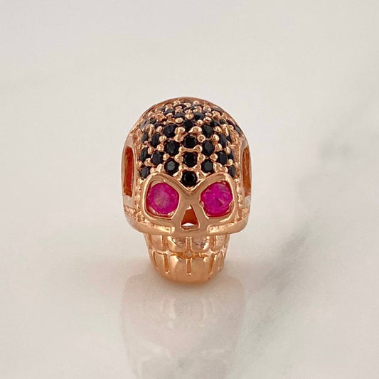 Charm Skull 2.5gr / 1/2 in / 18K Rose Gold %