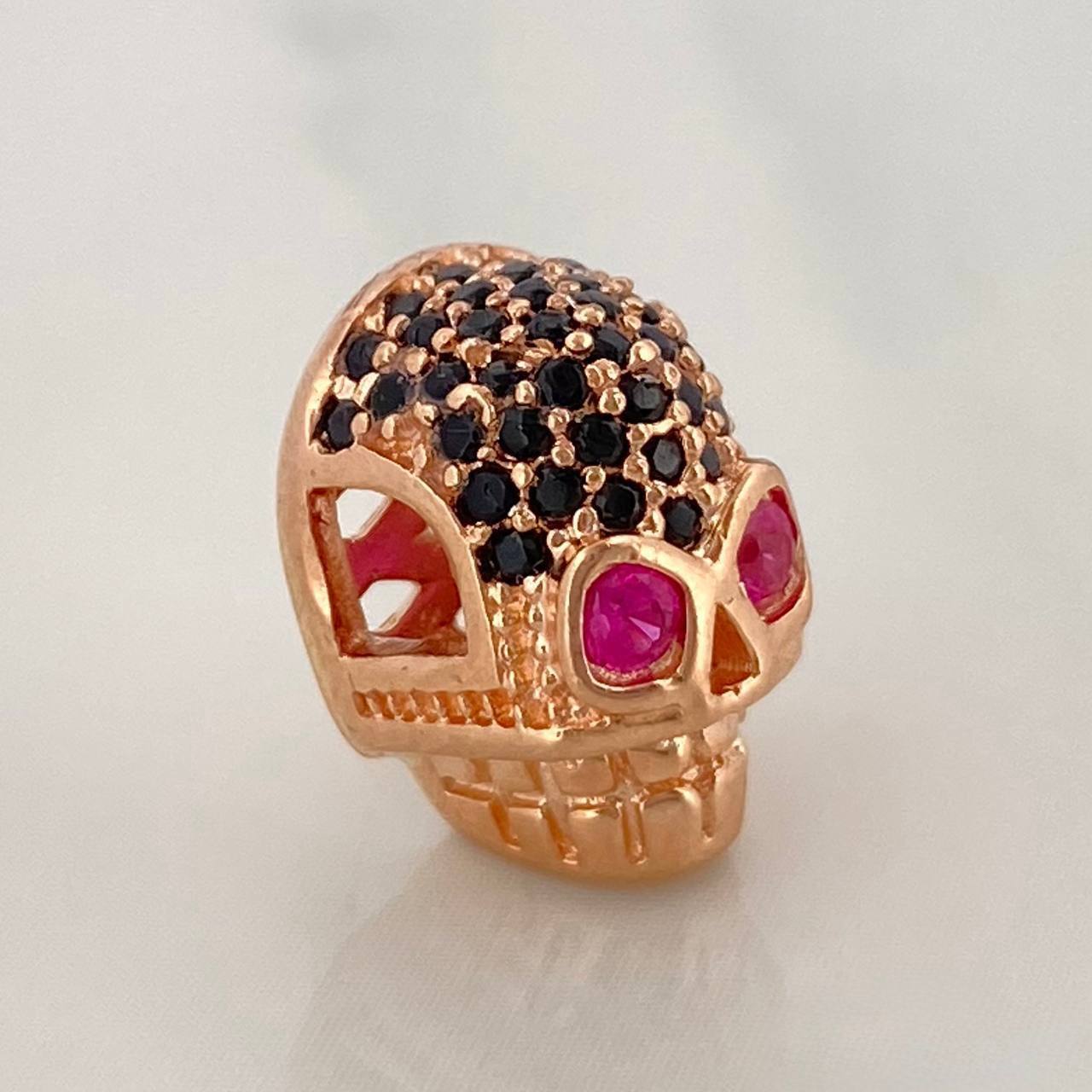 Charm Skull 2.5gr / 1/2 in / 18K Rose Gold %