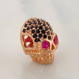 Charm Skull 2.5gr / 1/2 in / 18K Rose Gold %