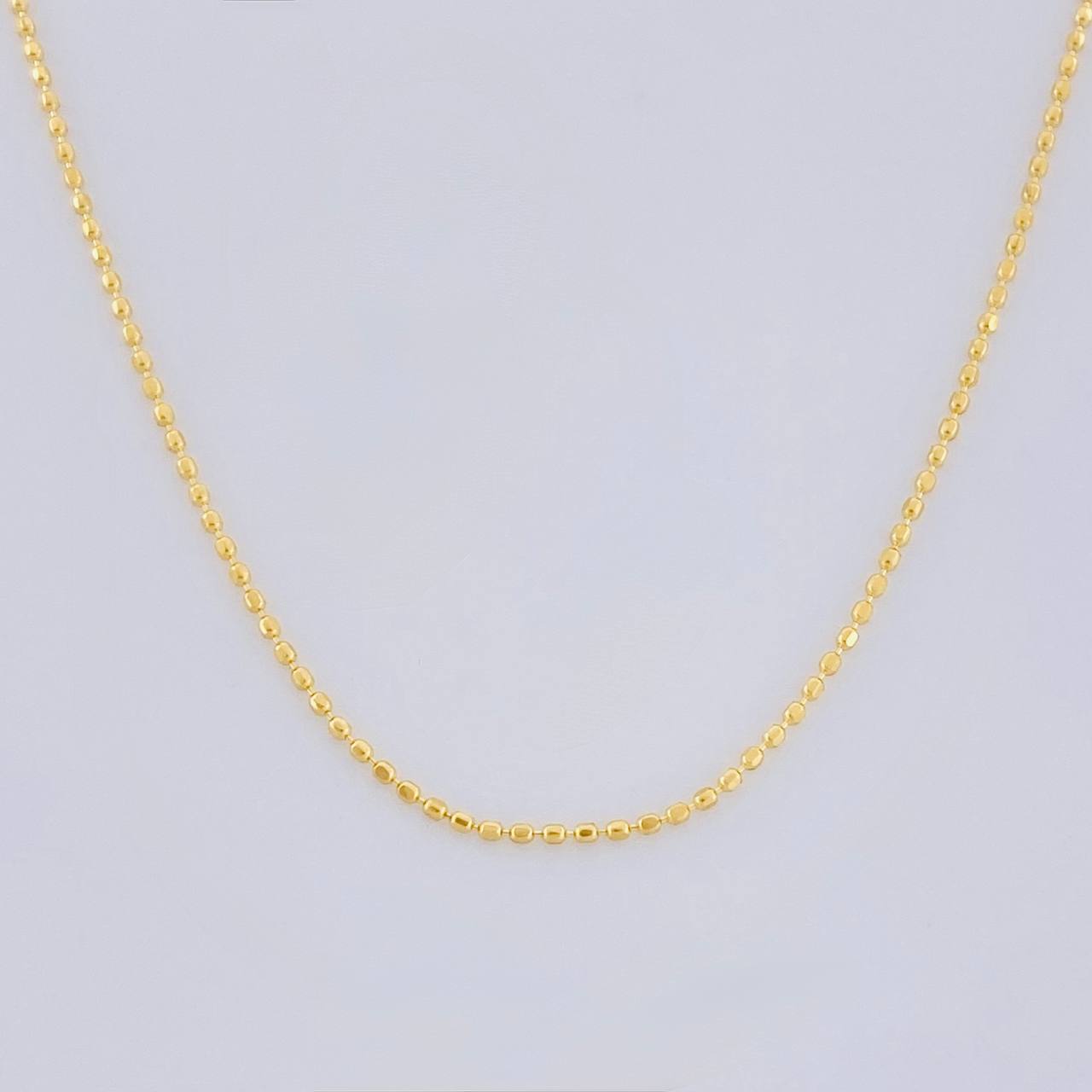 Mini Military Chain 1.4g / 18 in / 0.9mm Yellow Gold 18K