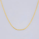 Mini Military Chain 1.4g / 18 in / 0.9mm Yellow Gold 18K
