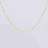 Mini Military Chain 1.4g / 18 in / 0.9mm Yellow Gold 18K