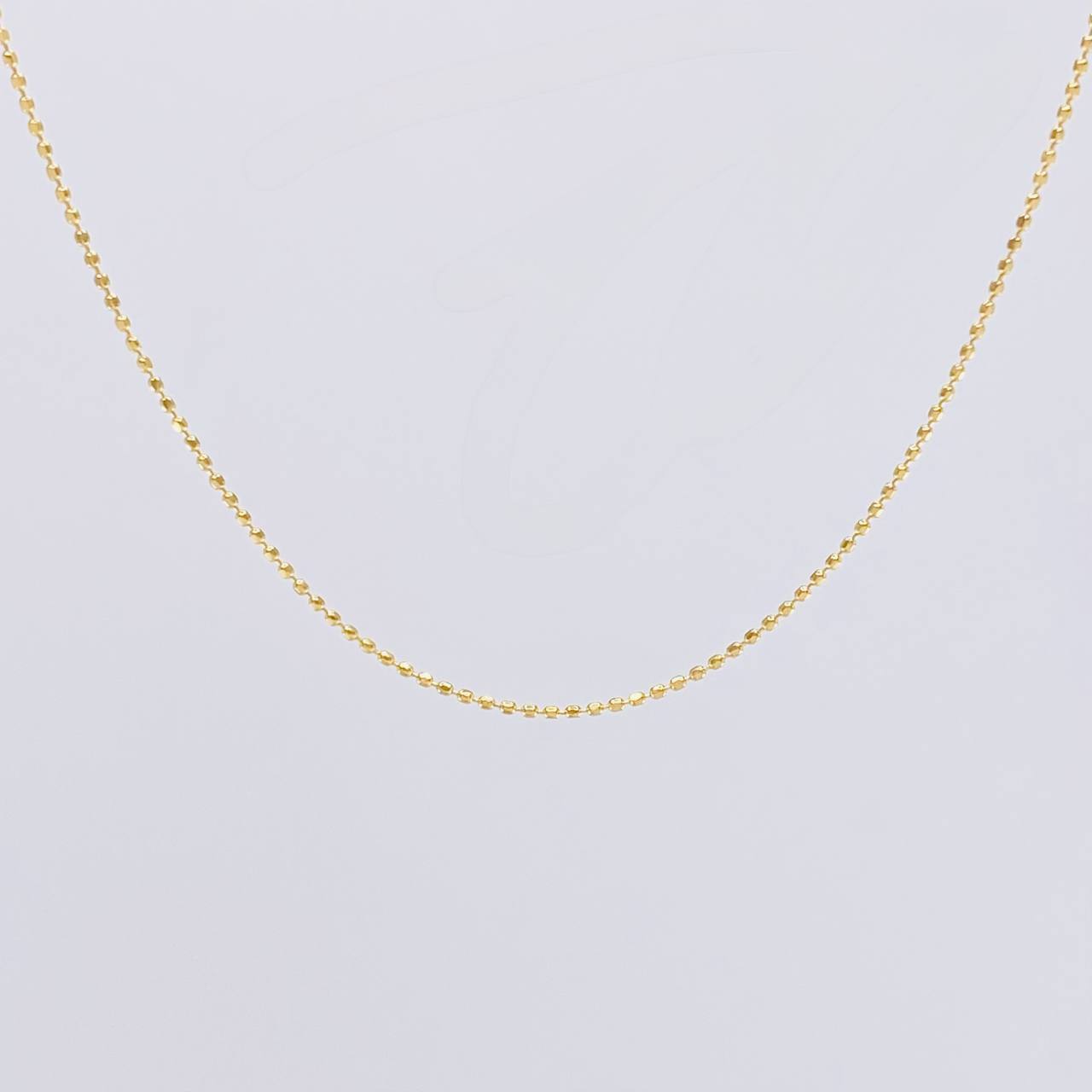 Mini Military Chain 1.4g / 18 in / 0.9mm Yellow Gold 18K