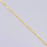 Mini Military Chain 1.4g / 18 in / 0.9mm Yellow Gold 18K