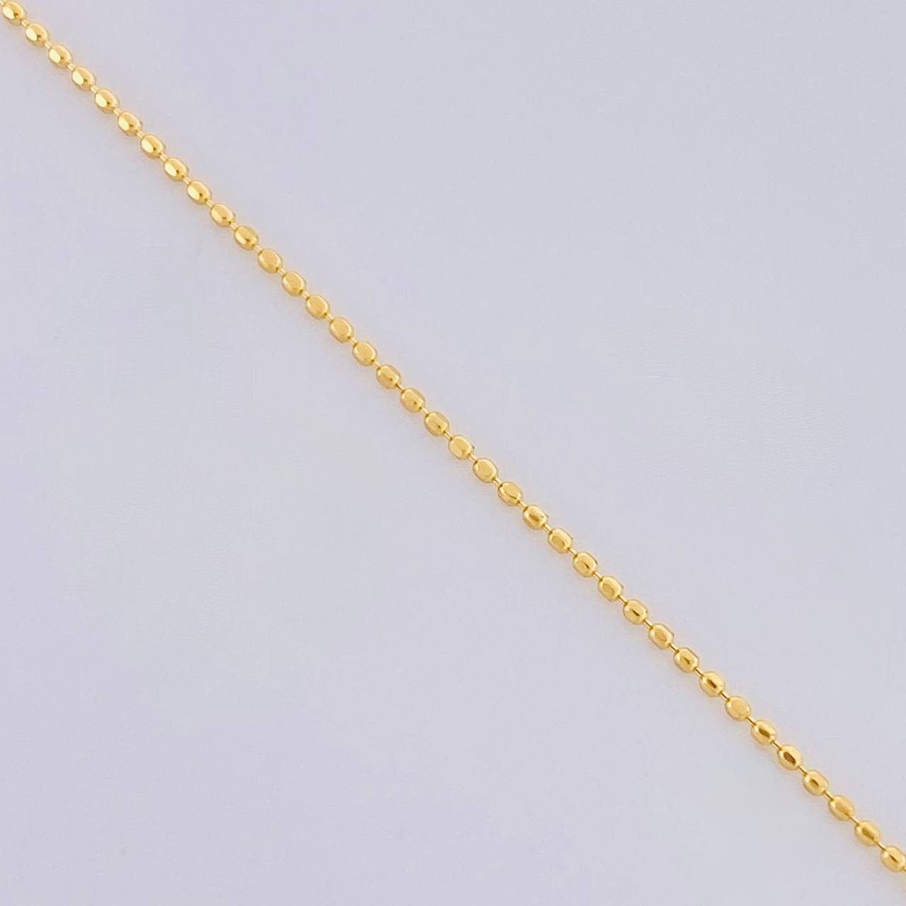 Mini Military Chain 1.4g / 18 in / 0.9mm Yellow Gold 18K