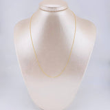 Mini Military Chain 1.4g / 18 in / 0.9mm Yellow Gold 18K
