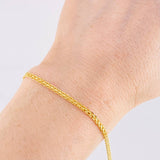 Pulso Chino 2.65g / 7 1/2 in / 2.4mm Oro Amarillo 18K