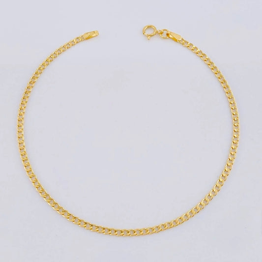 Cuban Links Bracelet 0.8g / 7 1/2 in / 1.05mm Yellow Gold 18K