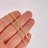 Cuban Links Bracelet 0.8g / 7 1/2 in / 2mm Yellow Gold 18K