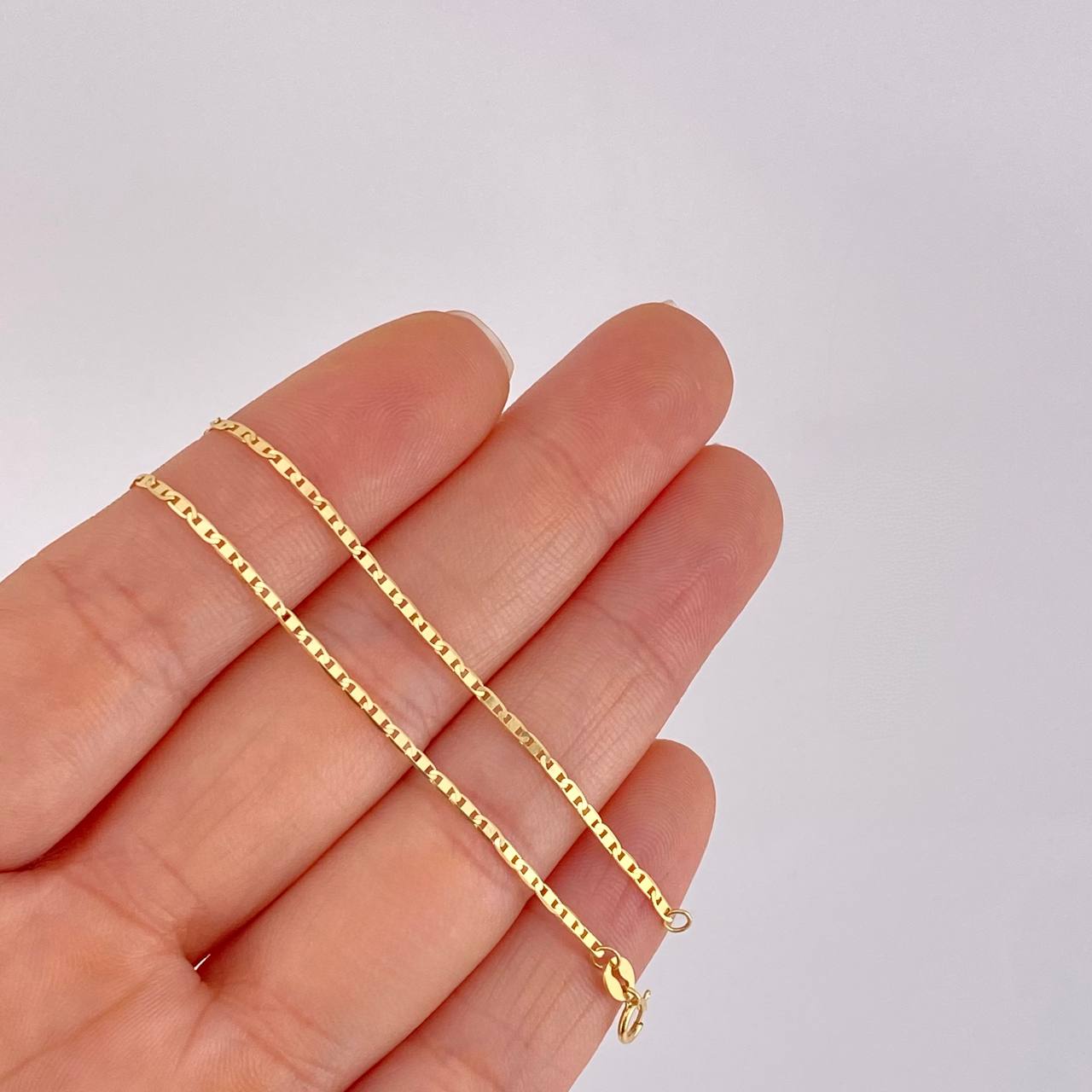 Flat Anchor Chain 2g / 18 in / 1.4mm Yellow Gold 18K