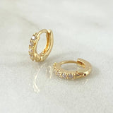 Hoop Earrings Tinny 1.05gr / 0.3in / Special Pearl 18K Gold