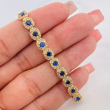 Halo Tennis Bracelet 13.3g / 7 in / 5.98mm 18K Yellow Gold