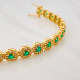 Bracelet Halo Tennis 12.95g / 7 in / 6.07mm Yellow Gold 18K