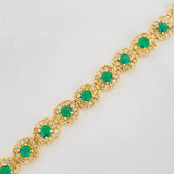 Bracelet Halo Tennis 12.95g / 7 in / 6.07mm Yellow Gold 18K