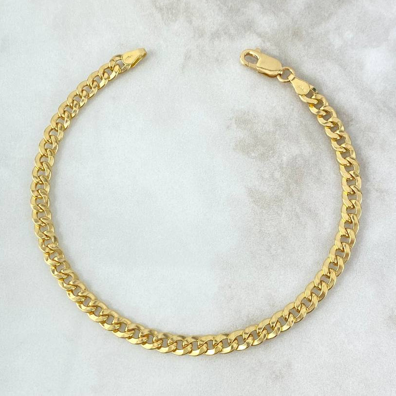Pulso Cubano 5.1gr / 7 3/4 in / 4.75mm Oro Amarillo +1 18K !