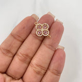 Herraje Trebol 1.7 g / 3/4 in Oro Amarillo 18K