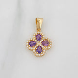Clover Pendant 1.8 g / 3/4 in 18K Yellow Gold