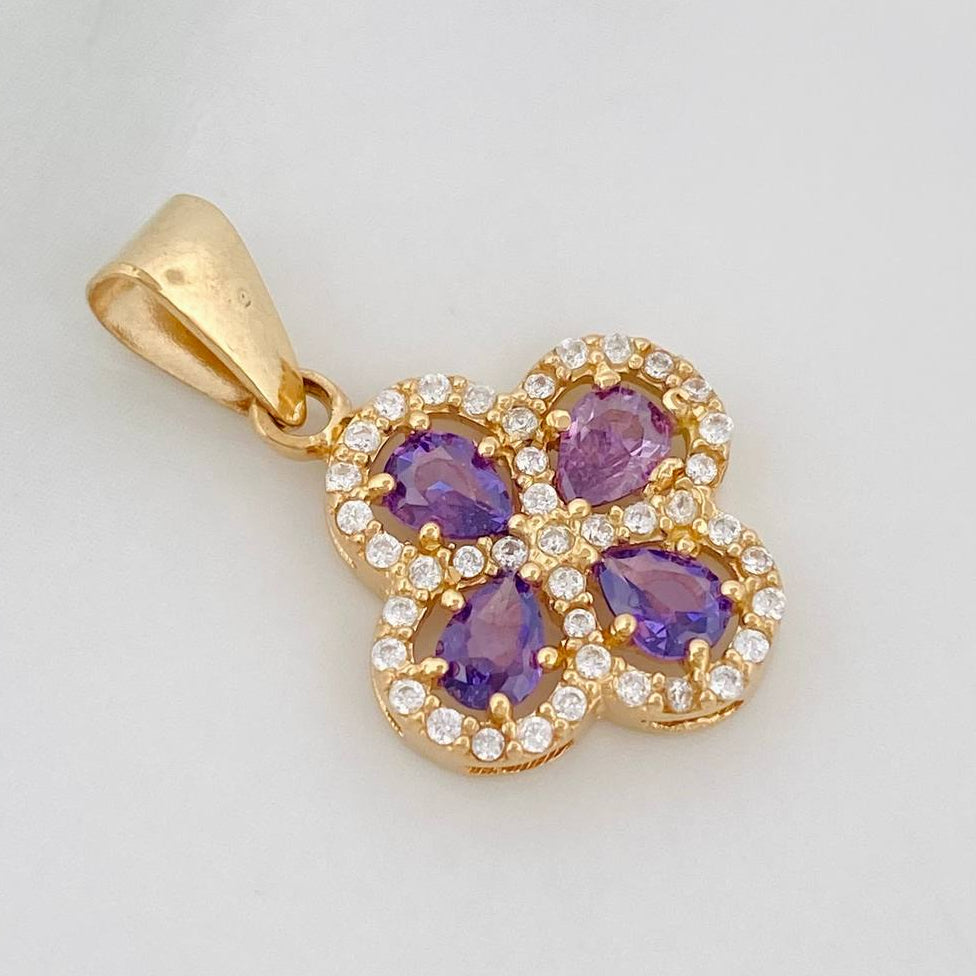 Dije Trebol 1.85 g / 3/4 in Oro Amarillo 18K
