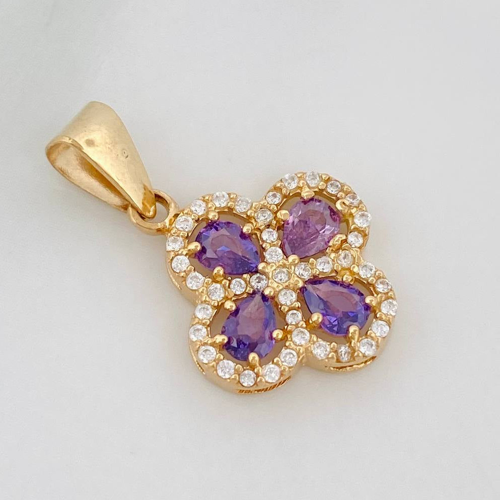 Clover Pendant 1.8 g / 3/4 in 18K Yellow Gold