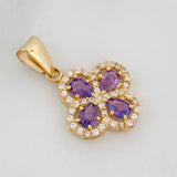 Clover Pendant 1.8 g / 3/4 in 18K Yellow Gold
