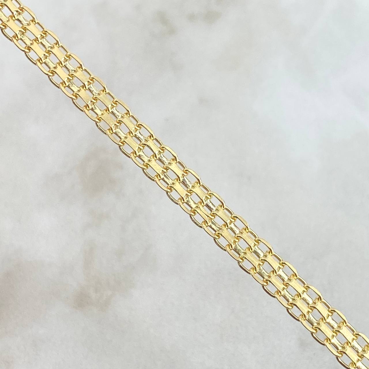 Pulso Chino 4.85gr / 7 1/2 in / 3.8mm Oro Amarillo +1 18K ©