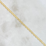 Pulso Cubano 2.35gr / 7 1/2 in / 3.2mm Oro Amarillo +1 18K