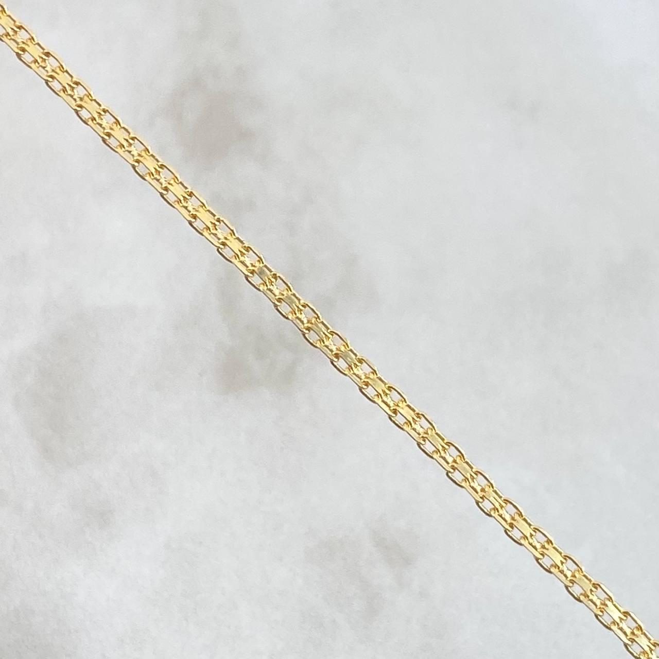 Pulso Cubano 2.3gr / 7 1/2 in / 3.2mm Oro Amarillo +1 18K