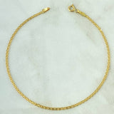 Pulso Cubano 2.35gr / 7 1/2 in / 3.2mm Oro Amarillo +1 18K