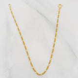 Pulso Figaro 0.75 g / 7 1/2 in / 1.5 mm Oro Amarillo 18K
