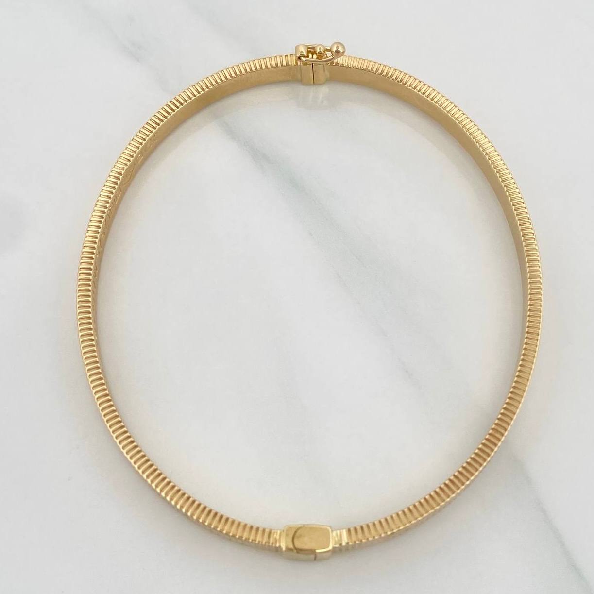 Bracelet Screw Hoop 6.8g / 6 3/4 in / 3.94mm Yellow Gold 18K