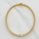 Bracelet Screw Hoop 6.8g / 6 3/4 in / 3.94mm Yellow Gold 18K