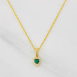 Set Cadena Lazo + Dije Halo Corazon / 1.9g / 20 in Oro Amarillo 18K