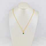 Set Cadena Lazo + Dije Halo Corazon / 1.9g / 20 in Oro Amarillo 18K