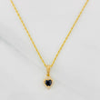 Set Cadena Lazo + Dije Halo Corazon / 1.85g / 18 in Oro Amarillo 18K