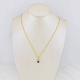 Set Cadena Lazo + Dije Halo Corazon / 1.85g / 18 in Oro Amarillo 18K