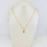 Rope Chain Set + Tear Drop Halo Pendant / 1.95g / 18 in Yellow Gold 18K