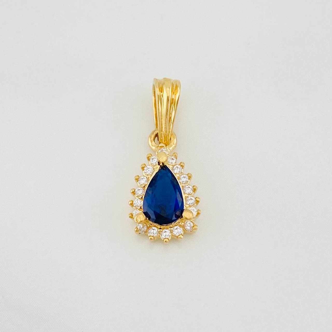 Dije Halo Gota 1.1g / 3/4 in Oro Amarillo 18K