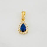 Dije Halo Gota 1.1g / 3/4 in Oro Amarillo 18K