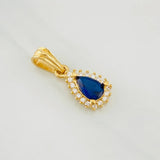 Dije Halo Gota 1.1g / 3/4 in Oro Amarillo 18K